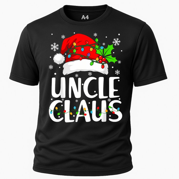 Uncle Claus Christmas Lights Pajama Family Matching Cooling Performance Crew T-Shirt