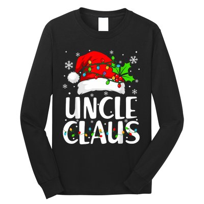 Uncle Claus Christmas Lights Pajama Family Matching Long Sleeve Shirt