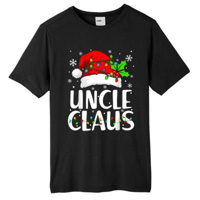 Uncle Claus Christmas Lights Pajama Family Matching Tall Fusion ChromaSoft Performance T-Shirt