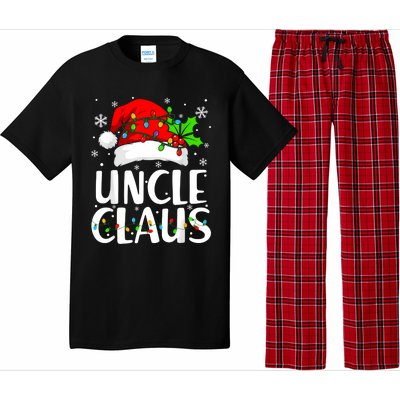 Uncle Claus Christmas Lights Pajama Family Matching Pajama Set