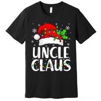 Uncle Claus Christmas Lights Pajama Family Matching Premium T-Shirt