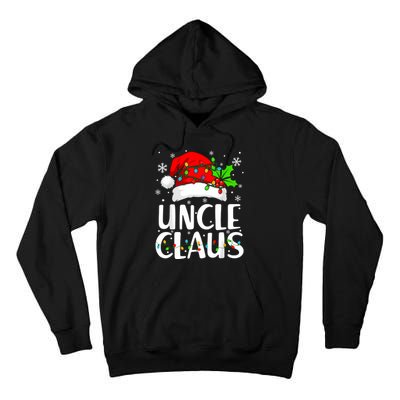 Uncle Claus Christmas Lights Pajama Family Matching Tall Hoodie