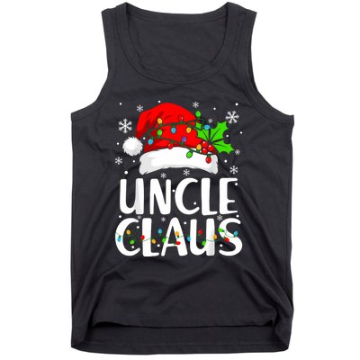 Uncle Claus Christmas Lights Pajama Family Matching Tank Top