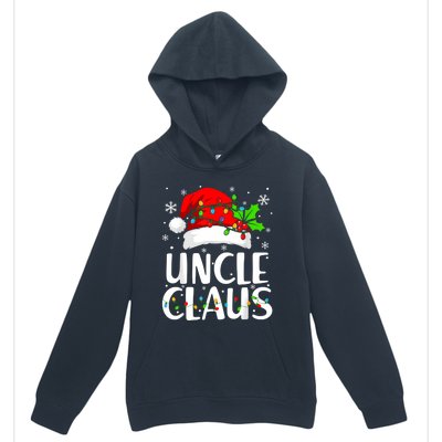 Uncle Claus Christmas Lights Pajama Family Matching Urban Pullover Hoodie