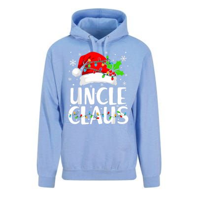 Uncle Claus Christmas Lights Pajama Family Matching Unisex Surf Hoodie