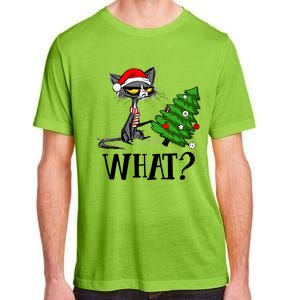 Ugly Cat Christmas Tree What? Catcute Catxmas Cat Gift Adult ChromaSoft Performance T-Shirt