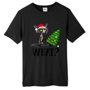 Ugly Cat Christmas Tree What? Catcute Catxmas Cat Gift Tall Fusion ChromaSoft Performance T-Shirt