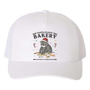 Ugly Christmas Cat Santa Claus Bakery Yupoong Adult 5-Panel Trucker Hat