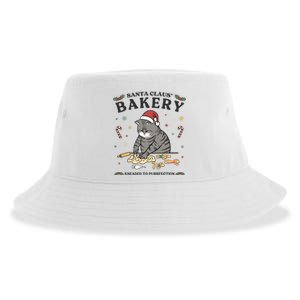 Ugly Christmas Cat Santa Claus Bakery Sustainable Bucket Hat