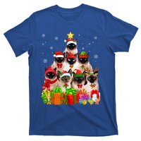 Ugly Christmas Cat Tree Funny Siamese Cat Xmas Funny Gift T-Shirt