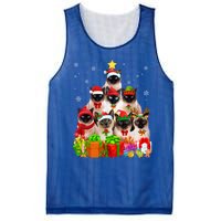 Ugly Christmas Cat Tree Funny Siamese Cat Xmas Funny Gift Mesh Reversible Basketball Jersey Tank