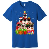 Ugly Christmas Cat Tree Funny Siamese Cat Xmas Funny Gift Premium T-Shirt