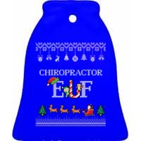 Ugly Christmas Chiropractor Elf Chiro Chiropractic Holiday Gift Ceramic Bell Ornament