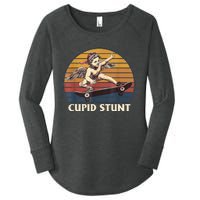 Unhinged Cringe Cupid Stunt Women's Perfect Tri Tunic Long Sleeve Shirt