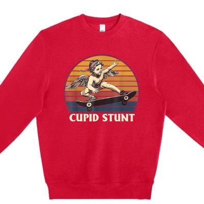 Unhinged Cringe Cupid Stunt Premium Crewneck Sweatshirt