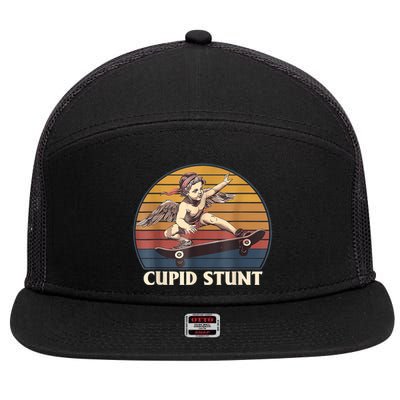 Unhinged Cringe Cupid Stunt 7 Panel Mesh Trucker Snapback Hat