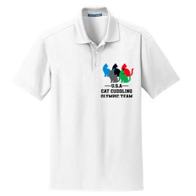 Usa Cat Cuddling Team Dry Zone Grid Polo