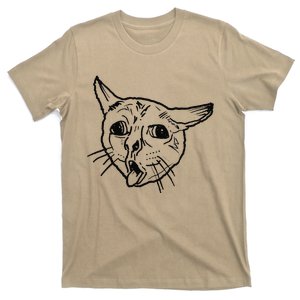 Ugly Coughing Cat Meme T-Shirt