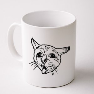 Ugly Coughing Cat Meme Coffee Mug