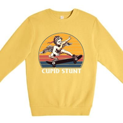 Unhinged Cringe Cupid Stunt Premium Crewneck Sweatshirt