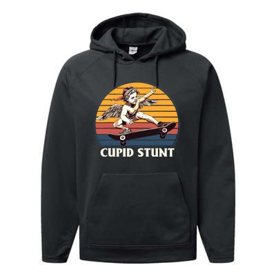 Unhinged Cringe Cupid Stunt Performance Fleece Hoodie