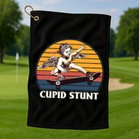 Unhinged Cringe Cupid Stunt Golf Towel
