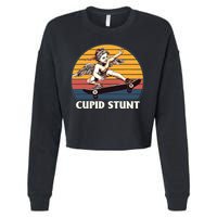Unhinged Cringe Cupid Stunt Cropped Pullover Crew