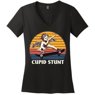 Unhinged Cringe Cupid Stunt Women's V-Neck T-Shirt