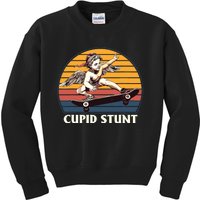 Unhinged Cringe Cupid Stunt Kids Sweatshirt