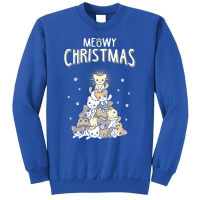 Ugly Cat Christmas Meow Christmas Gift Sweatshirt