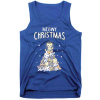 Ugly Cat Christmas Meow Christmas Gift Tank Top