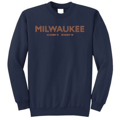 USA City Coordinates US Milwaukee Sweatshirt