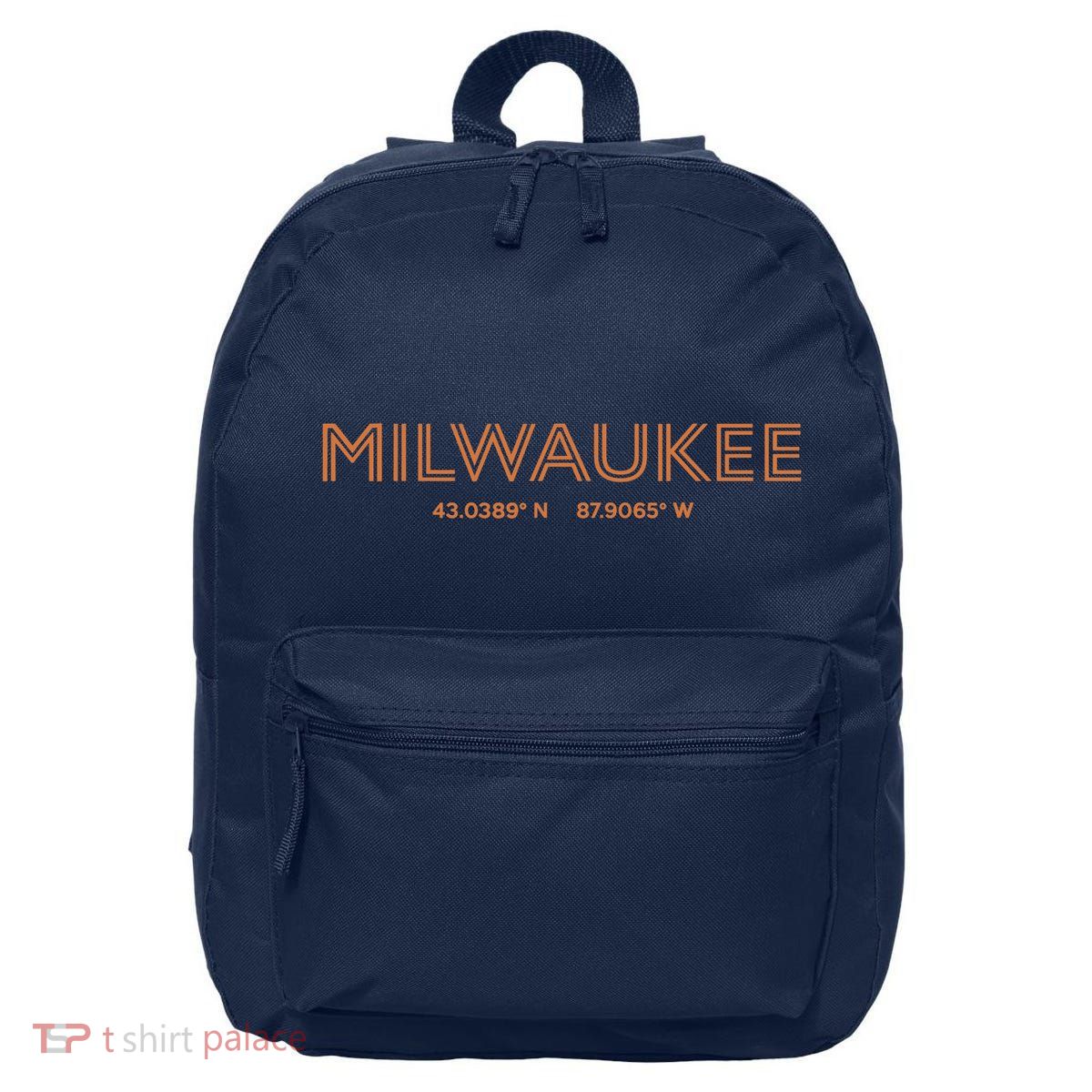 USA City Coordinates US Milwaukee 16 in Basic Backpack