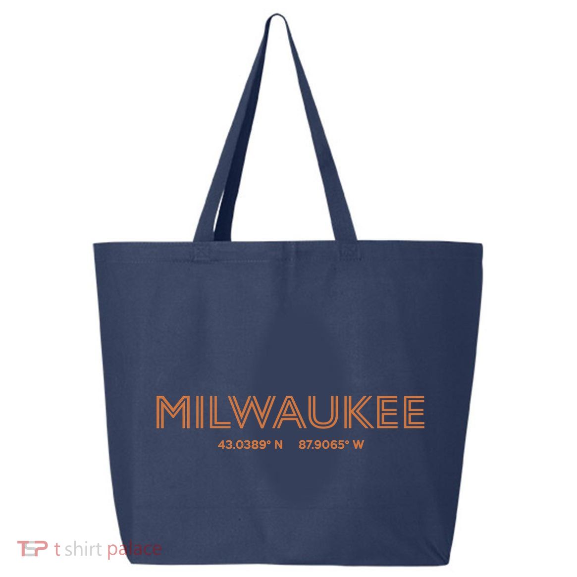 USA City Coordinates US Milwaukee 25L Jumbo Tote