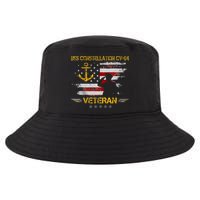 USS Constellation CV 64 Aircraft Carrier Veteran Flag Retro Cool Comfort Performance Bucket Hat