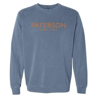 USA City Coordinates US Paterson Garment-Dyed Sweatshirt