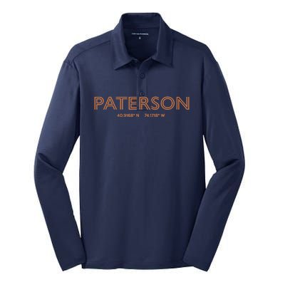 USA City Coordinates US Paterson Silk Touch Performance Long Sleeve Polo