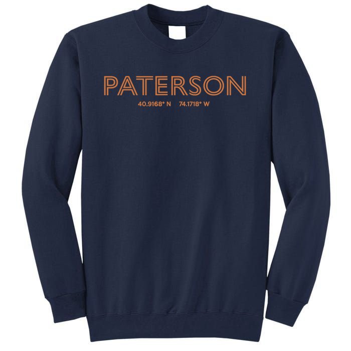 USA City Coordinates US Paterson Tall Sweatshirt