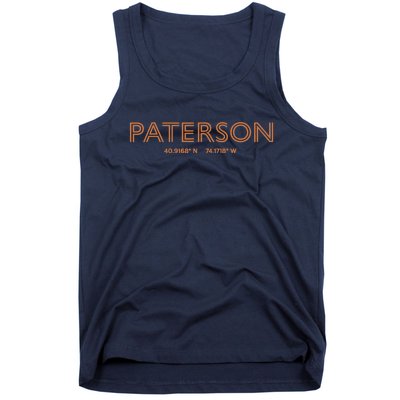 USA City Coordinates US Paterson Tank Top