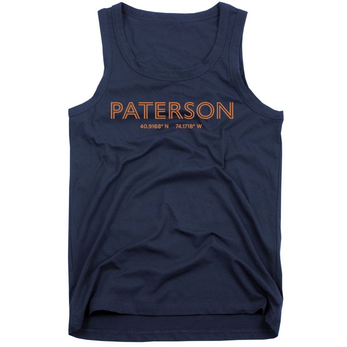 USA City Coordinates US Paterson Tank Top