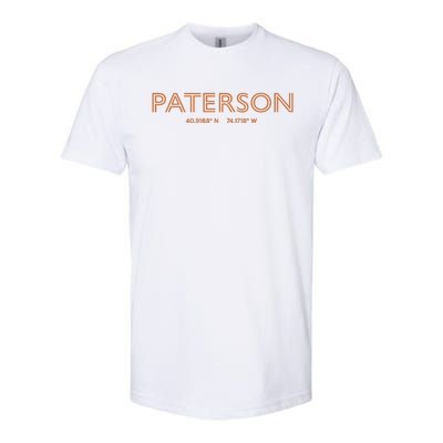 USA City Coordinates US Paterson Softstyle CVC T-Shirt