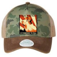 Ussr Communist Capybara Soviet A Friend To The People Legacy Tie Dye Trucker Hat