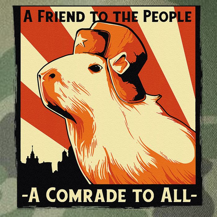 Ussr Communist Capybara Soviet A Friend To The People Legacy Tie Dye Trucker Hat