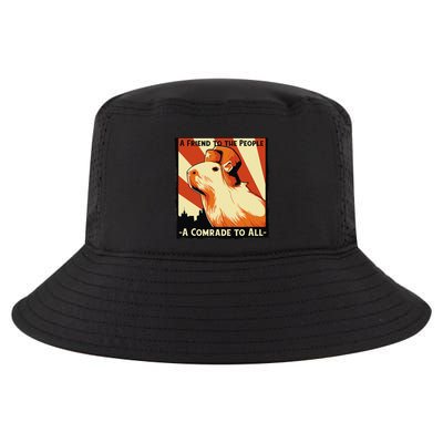 Ussr Communist Capybara Soviet A Friend To The People Cool Comfort Performance Bucket Hat