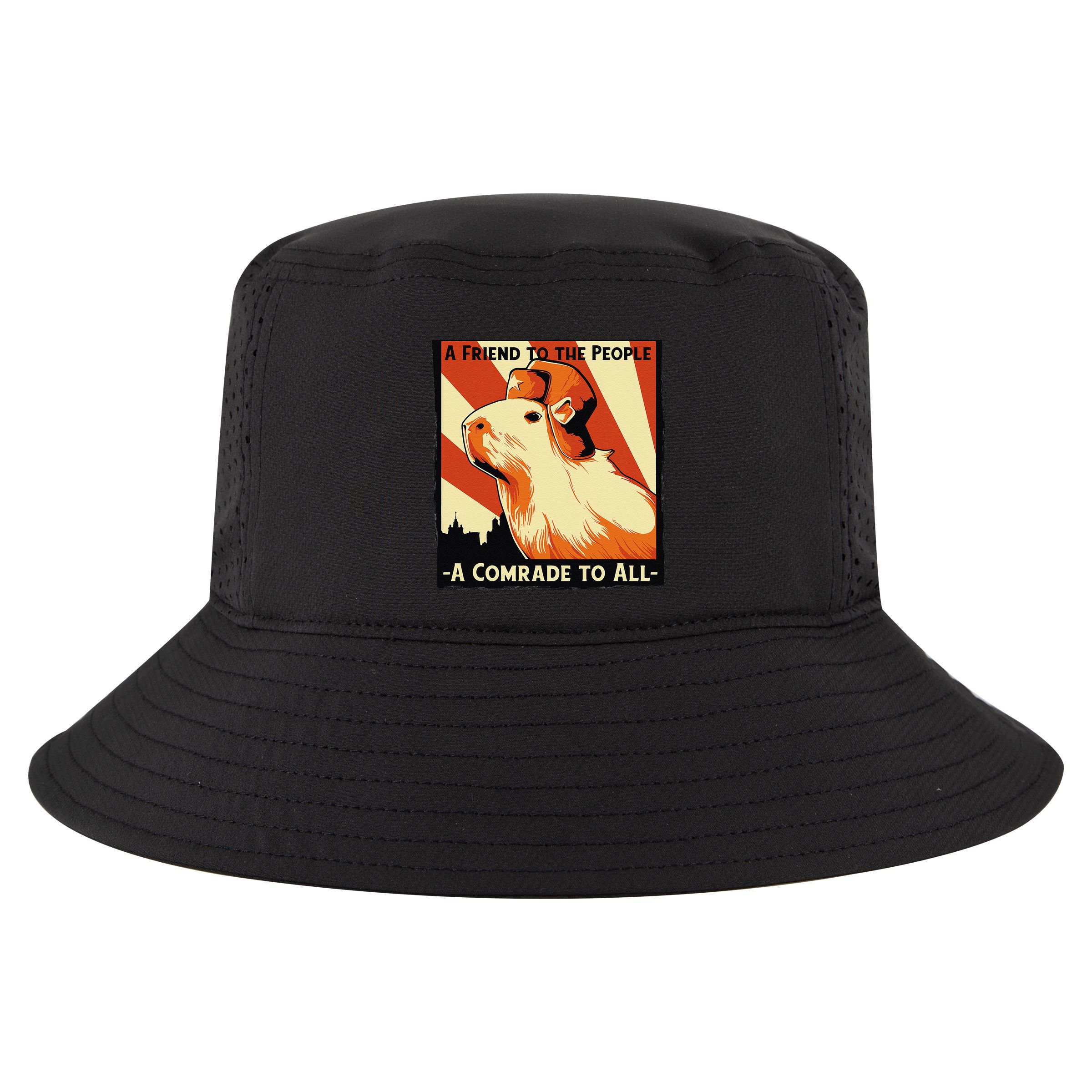 Ussr Communist Capybara Soviet A Friend To The People Cool Comfort Performance Bucket Hat