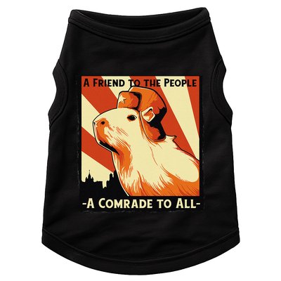 Ussr Communist Capybara Soviet A Friend To The People Doggie Tank