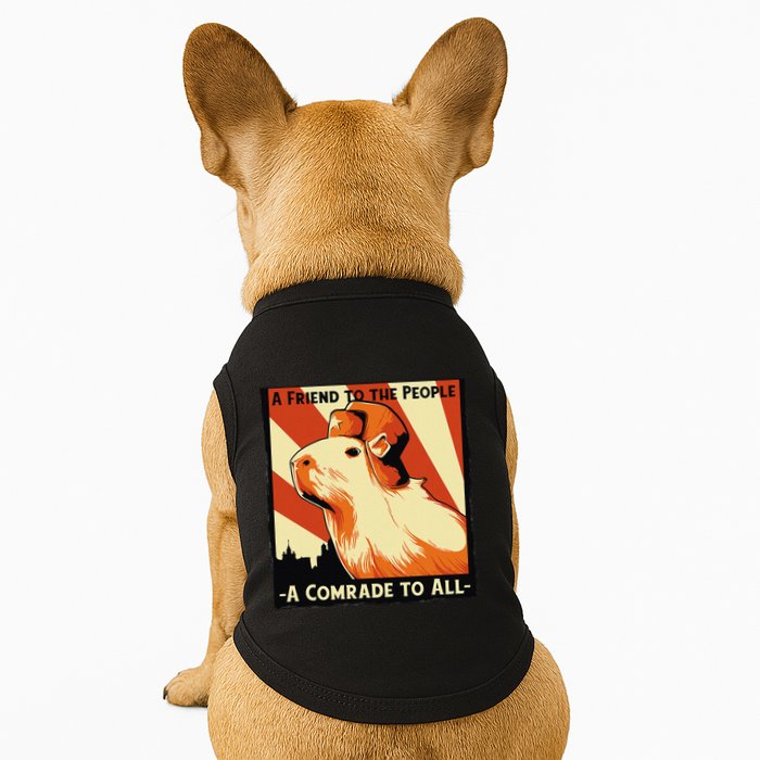 Ussr Communist Capybara Soviet A Friend To The People Doggie Tank