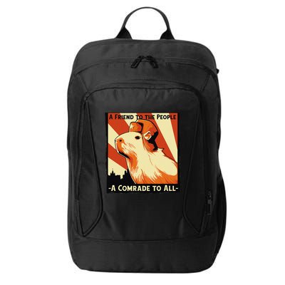 Ussr Communist Capybara Soviet A Friend To The People City Backpack