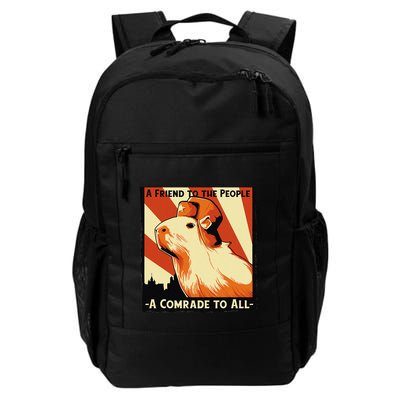 Ussr Communist Capybara Soviet A Friend To The People Backpack