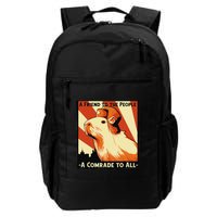 Ussr Communist Capybara Soviet A Friend To The People Backpack